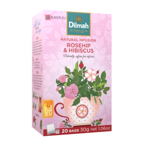 Čaj Dilmah Rosehip Hibiscus 20x1,5g